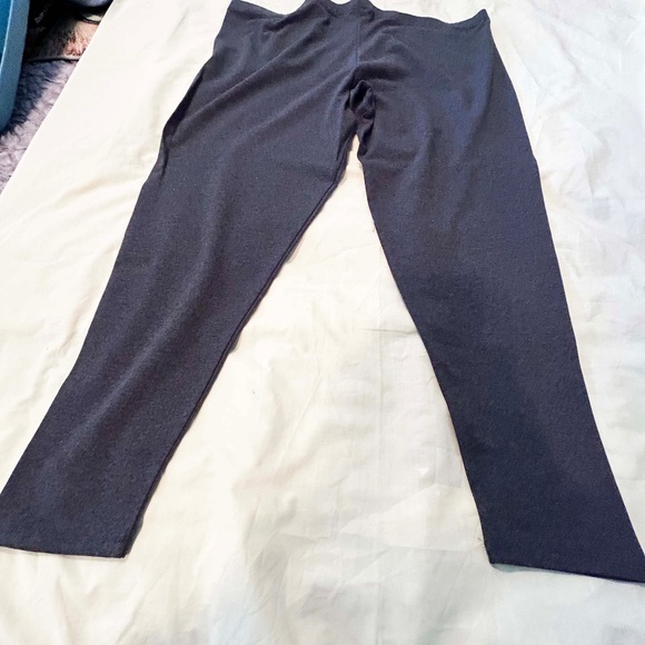 NEW PHOTOS! LEGGINGS, FLAT WAISTBAND, ASH GREY MIX, SIZE 4X, PULL ON, COTTON/ELA - Picture 8 of 8